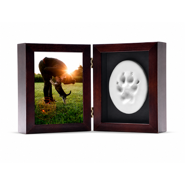 Tabletop Photo Paw Print Urn