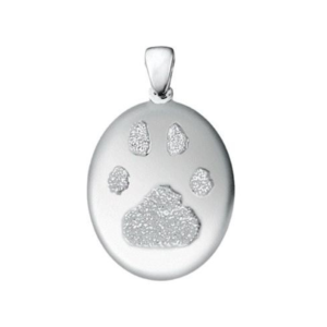 Grand Print Charm - Paw Print - Sterling Silver
